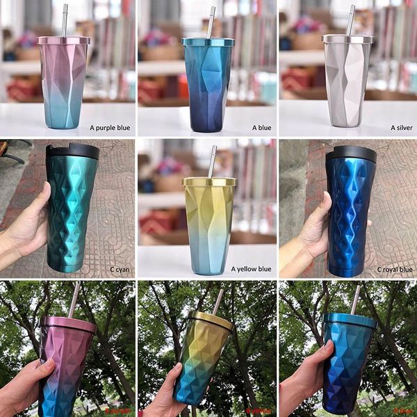 water bottles home restaurant cafe supplies double wall irregular diamond and cold straw coffee mugs stainless steel 500ml drinking cups
water bottles home restaurant cafe supplies double wall irregular diamond and cold straw coffee mugs stainless steel 500ml drinking cups