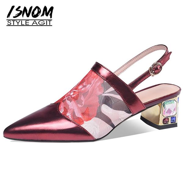 dress shoes isnom women slingback sandals thick high heels crystal ladies summer slip on flower decor party, Black
dress shoes isnom women slingback sandals thick high heels crystal ladies summer slip on flower decor party, Black