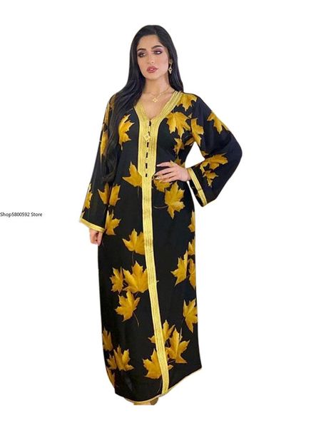 ethnic clothing turkish maxi dresses jalabiya women leaf printed ribbon v neck full sleeve robe loose islam middle east morocco dubai abaya, Red
ethnic clothing turkish maxi dresses jalabiya women leaf printed ribbon v neck full sleeve robe loose islam middle east morocco dubai abaya, Red