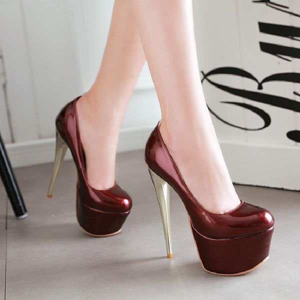 dress shoes xjrhxjr 16cm high heels woman wedding party pumps round toe ladies fashion platform single women large size 30-48, Black
dress shoes xjrhxjr 16cm high heels woman wedding party pumps round toe ladies fashion platform single women large size 30-48, Black