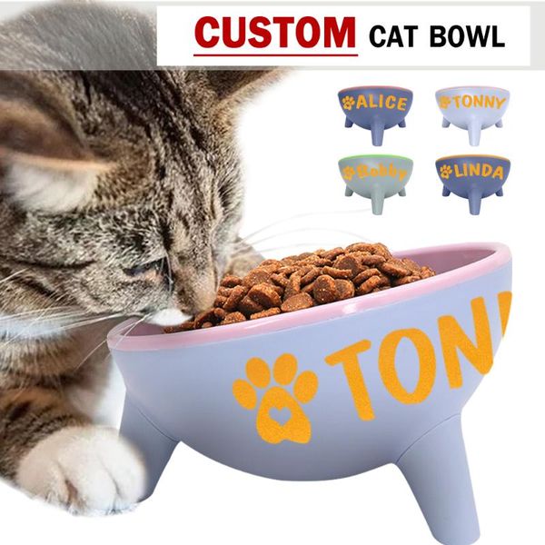 personalized pet cat bowl feeder customized name printed puppy cats bowls water drinking non-slip neck protection dish & feeders
personalized pet cat bowl feeder customized name printed puppy cats bowls water drinking non-slip neck protection dish & feeders