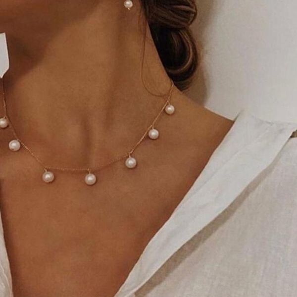 Simple Chain Choker Necklaces Gold Color For Women Prom Accessories Collier Femme Collares Minimalist Jewelry & Chokers, Golden;silver
Simple Chain Choker Necklaces Gold Color For Women Prom Accessories Collier Femme Collares Minimalist Jewelry & Chokers, Golden;silver