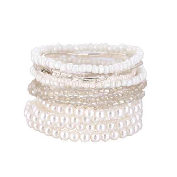 selling bohemian bracelet multi-layer pearl string elastic rope jewelry versatile temperament bracelet, Black
selling bohemian bracelet multi-layer pearl string elastic rope jewelry versatile temperament bracelet, Black