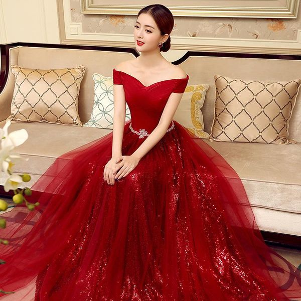 party dresses long off shoulder wedding dress 2021 tulle sequins rhinestones formal gowns backless short sleeve v neck lace prom, White;black
party dresses long off shoulder wedding dress 2021 tulle sequins rhinestones formal gowns backless short sleeve v neck lace prom, White;black
