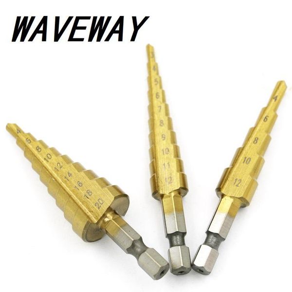 professional drill bits 4-12mm 4-20mm 4-32mm metric spiral flute step hss steel 4241 coated tool set hole cutter
professional drill bits 4-12mm 4-20mm 4-32mm metric spiral flute step hss steel 4241 coated tool set hole cutter