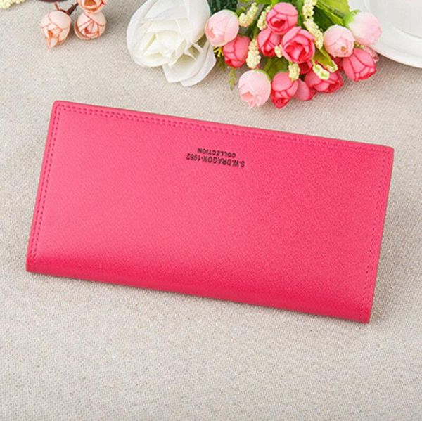 wallets lady women's leather clutch wallet long card holder case purse business fashion, Red;black
wallets lady women's leather clutch wallet long card holder case purse business fashion, Red;black