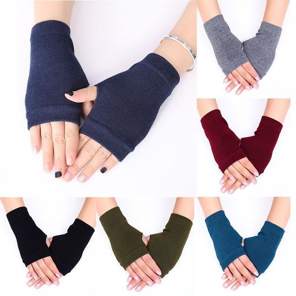 sports gloves winter women half finger stretchy hand wrist arm wamer crochet knitting faux wool mittens fingerless solid color, Black
sports gloves winter women half finger stretchy hand wrist arm wamer crochet knitting faux wool mittens fingerless solid color, Black