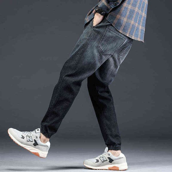 men's jeans drawstring loose jeans 2021 autumn winter harlan fashion brand legged men's pants korean version, Blue
men's jeans drawstring loose jeans 2021 autumn winter harlan fashion brand legged men's pants korean version, Blue