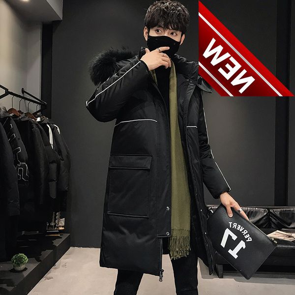 winter airtificil fur hood long puffer jackets for men fashion thick warm white duck down overcoats man parkas jk-931, Black
winter airtificil fur hood long puffer jackets for men fashion thick warm white duck down overcoats man parkas jk-931, Black