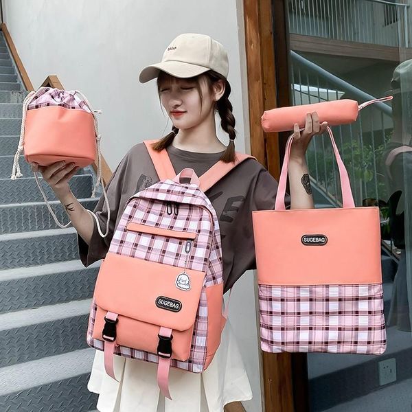 school bags 5 piece set for teenage girls women backpack canvas travel shoulder teen student schoolbag mochila escola
school bags 5 piece set for teenage girls women backpack canvas travel shoulder teen student schoolbag mochila escola