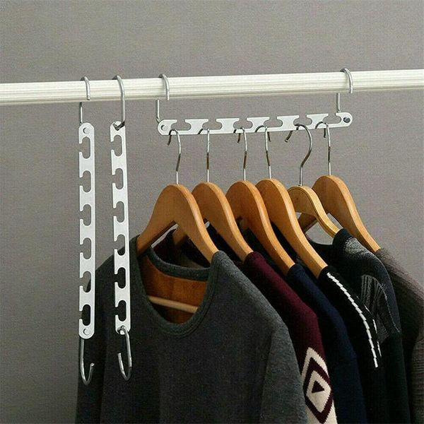 hangers & racks coat clothes hanger magic hook metal - lightweight space saving durable and slim with smooth finish pack of 6
hangers & racks coat clothes hanger magic hook metal - lightweight space saving durable and slim with smooth finish pack of 6
