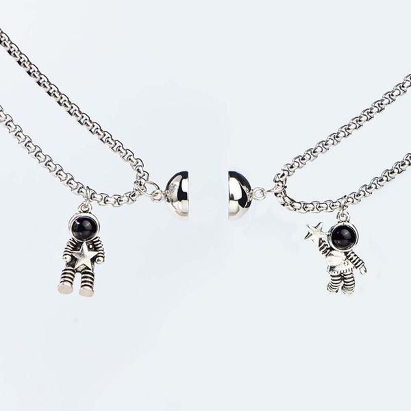 chains jewelry creative cute attraction pendant simple style astronauts magnet couple necklace friendship cool chain necklaces, Silver
chains jewelry creative cute attraction pendant simple style astronauts magnet couple necklace friendship cool chain necklaces, Silver
