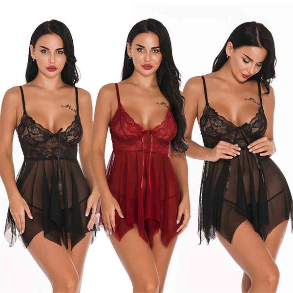 new v-neck pretty women nightdress lace fabric underwear transparent lingerie nightgown 211208, Black;white
new v-neck pretty women nightdress lace fabric underwear transparent lingerie nightgown 211208, Black;white
