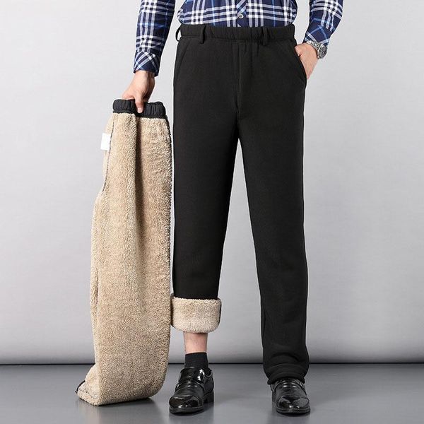men's pants autumn men fleece lambswool thick warm casual loose style winter fashion male outwear stretch waist trousers c3134, Black
men's pants autumn men fleece lambswool thick warm casual loose style winter fashion male outwear stretch waist trousers c3134, Black