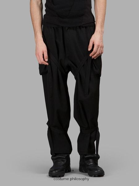 men's pants casual japanese fashion loose wide-leg trousers stage singer catwalk, Black
men's pants casual japanese fashion loose wide-leg trousers stage singer catwalk, Black