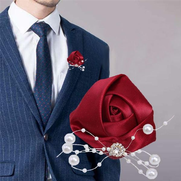 decorative flowers & wreaths korean ladies corsage wine red pearl rhinestone rose handmade groom lapel pin business party clothing accessori
decorative flowers & wreaths korean ladies corsage wine red pearl rhinestone rose handmade groom lapel pin business party clothing accessori