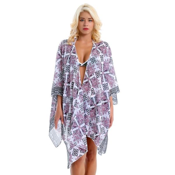 bikini cover-ups printed long kimono cardigan plus size chiffon tunic women beach wear swim suit cover up cu50 women's swimwear, White;black
bikini cover-ups printed long kimono cardigan plus size chiffon tunic women beach wear swim suit cover up cu50 women's swimwear, White;black