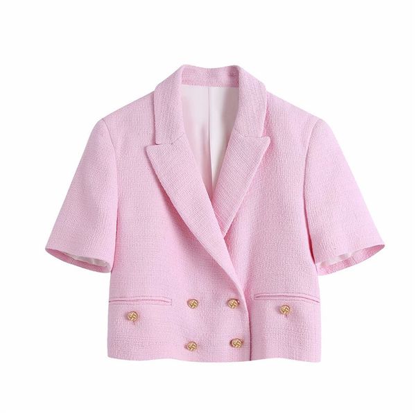 evfer women spring autumn fashion button decoration pink za short blazers chic lady stylish doule breasted woolen jacket outwear 210421, White;black
evfer women spring autumn fashion button decoration pink za short blazers chic lady stylish doule breasted woolen jacket outwear 210421, White;black