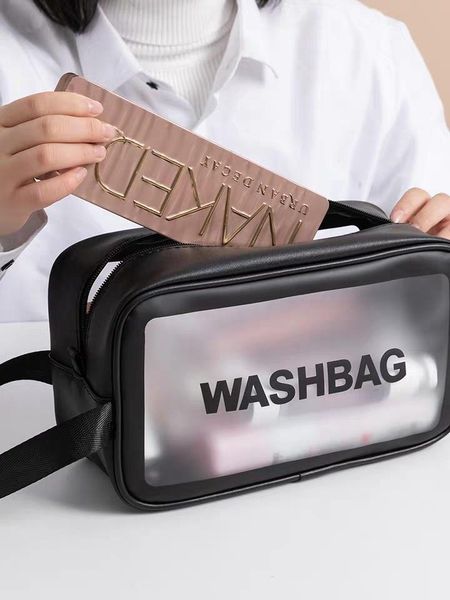 outdoor girl frosted cosmetic bag waterproof translucent storage box pvc zipper bags & cases
outdoor girl frosted cosmetic bag waterproof translucent storage box pvc zipper bags & cases