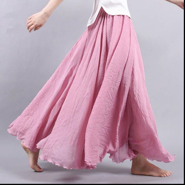 14 colors summer long bohemian womens skirts brand circle cotton maxi falda elastic waist a linen beach ankle length, Black
14 colors summer long bohemian womens skirts brand circle cotton maxi falda elastic waist a linen beach ankle length, Black