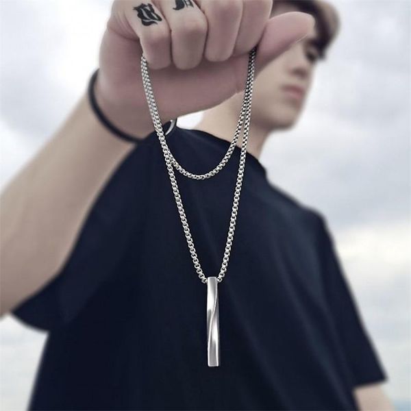chains spiral necklace men's trendy ins minimalist style simple personality hip hop men pendant boy, Silver
chains spiral necklace men's trendy ins minimalist style simple personality hip hop men pendant boy, Silver