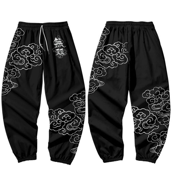 auspicious clouds pattern trousers print spring and autumn trendy hip-hop style overalls leggings men's pants, Black
auspicious clouds pattern trousers print spring and autumn trendy hip-hop style overalls leggings men's pants, Black