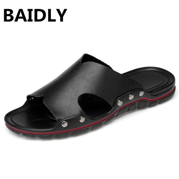 slippers baidly summer style casual beach male flip flops for men leather slides soft light non slip quality walking, Black
slippers baidly summer style casual beach male flip flops for men leather slides soft light non slip quality walking, Black