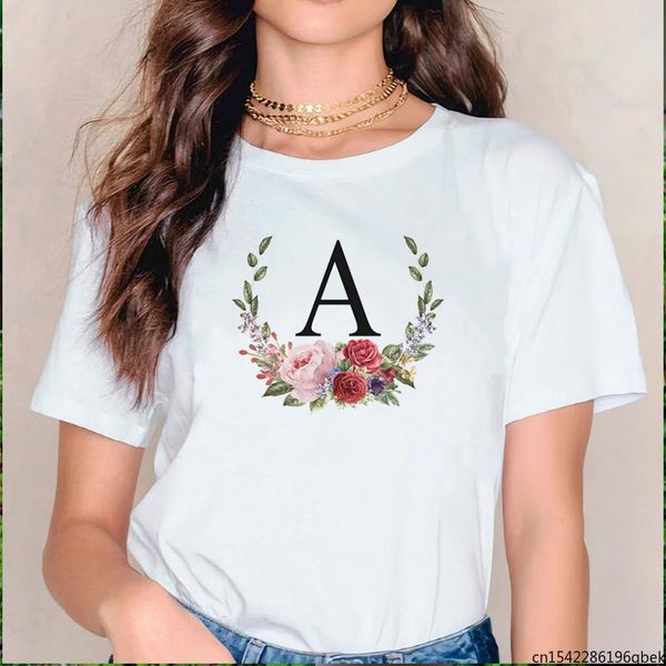 women's t-shirt women printing floral 90s ladies streetwear style fashion summer clothes print tshirt female graphic kawaii, White
women's t-shirt women printing floral 90s ladies streetwear style fashion summer clothes print tshirt female graphic kawaii, White