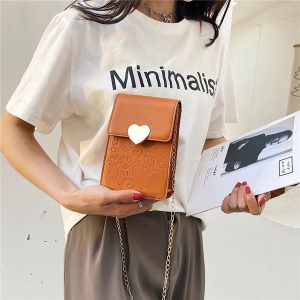 women heart-shaped mobile phone bag 2021 mini messenger bags lady handbag simple solid pu purses small wallet shoulder
women heart-shaped mobile phone bag 2021 mini messenger bags lady handbag simple solid pu purses small wallet shoulder