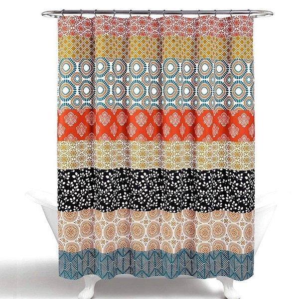 bohemian waterproof polyester shower curtain with bold color design, 180cm x curtains
bohemian waterproof polyester shower curtain with bold color design, 180cm x curtains