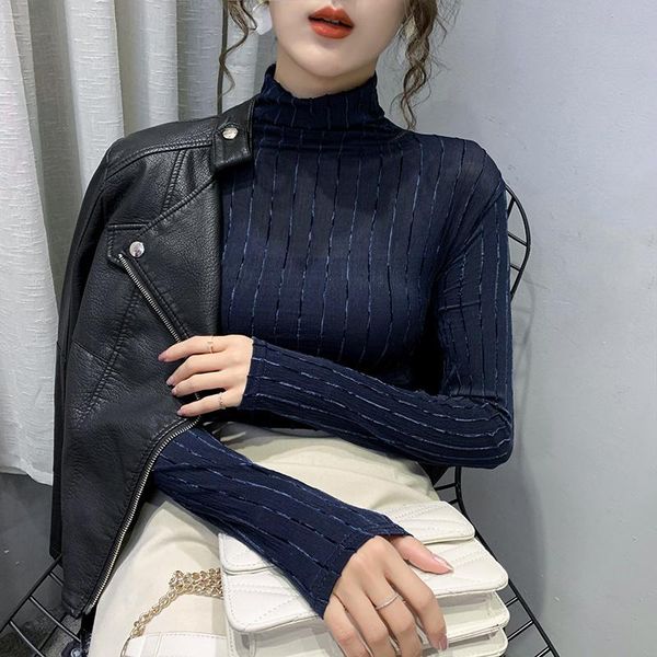 women's sweaters turtleneck bottoming shirt, 2021 autumn and winter western style slim fit xianfeng full mesh fashion shirt, White;black
women's sweaters turtleneck bottoming shirt, 2021 autumn and winter western style slim fit xianfeng full mesh fashion shirt, White;black