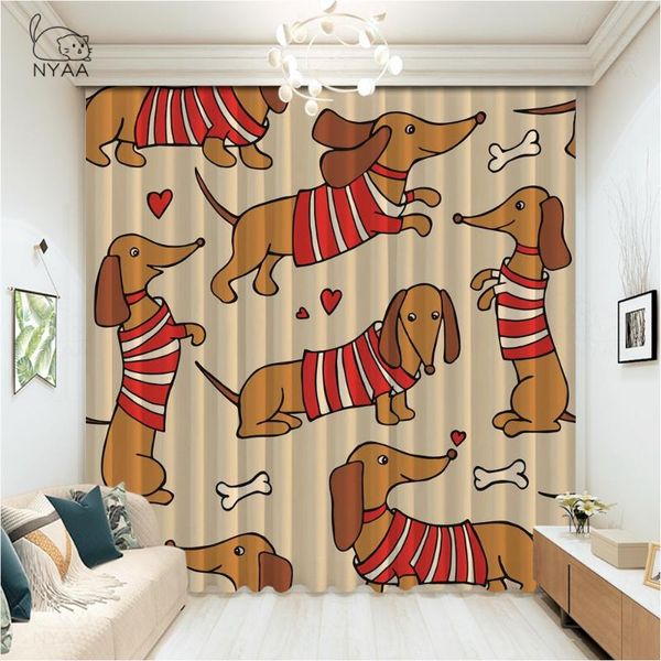 brown dog lover curtains for bedroom europe cartoon style dachshunds blackout curtain decoration bathroom micro shading & drapes
brown dog lover curtains for bedroom europe cartoon style dachshunds blackout curtain decoration bathroom micro shading & drapes