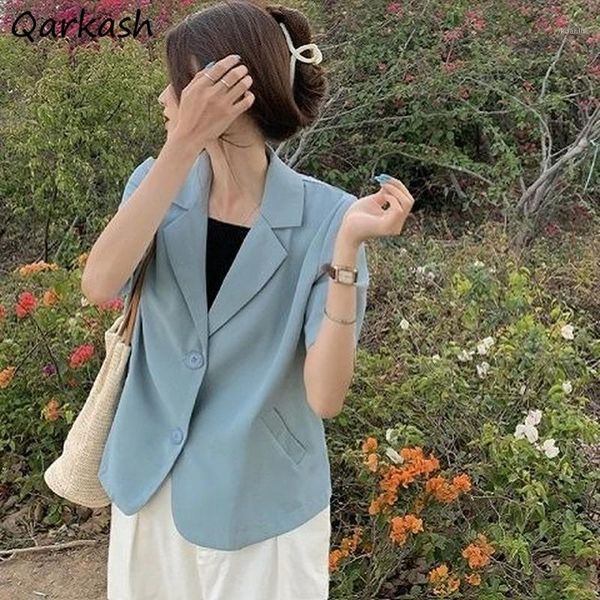 women's suits & blazers women fashion all-match summer thin pockets notched simple korean workwear daily casual outwear formal design c, White;black
women's suits & blazers women fashion all-match summer thin pockets notched simple korean workwear daily casual outwear formal design c, White;black