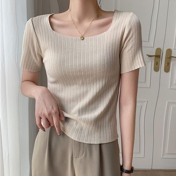 women's sweaters summer pullover femme 2022 korean fashion womens clothing knitted thin short sleeve women basic knit white sweater, White;black
women's sweaters summer pullover femme 2022 korean fashion womens clothing knitted thin short sleeve women basic knit white sweater, White;black