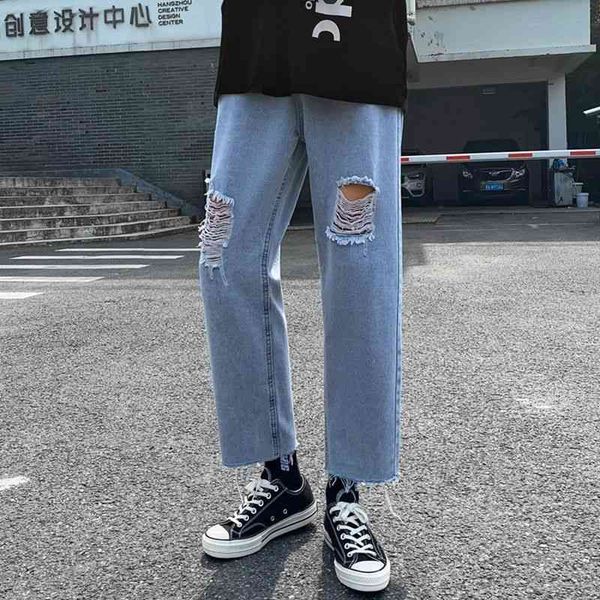 men's jeans korean ripped straight fashion casual retro blue men streetwear wild loose hip-hop hole denim trousers mens w91r
men's jeans korean ripped straight fashion casual retro blue men streetwear wild loose hip-hop hole denim trousers mens w91r