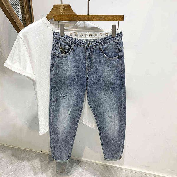 men's jeans autumn jeans korean youth trend loose casual handsome men's straight slim pants, Blue
men's jeans autumn jeans korean youth trend loose casual handsome men's straight slim pants, Blue