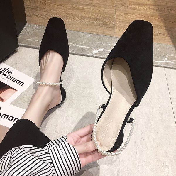 2022 summer luxury sandals female shoe med two weare all-match block heels espadrilles platform fashion girls medium velvet new, Black
2022 summer luxury sandals female shoe med two weare all-match block heels espadrilles platform fashion girls medium velvet new, Black