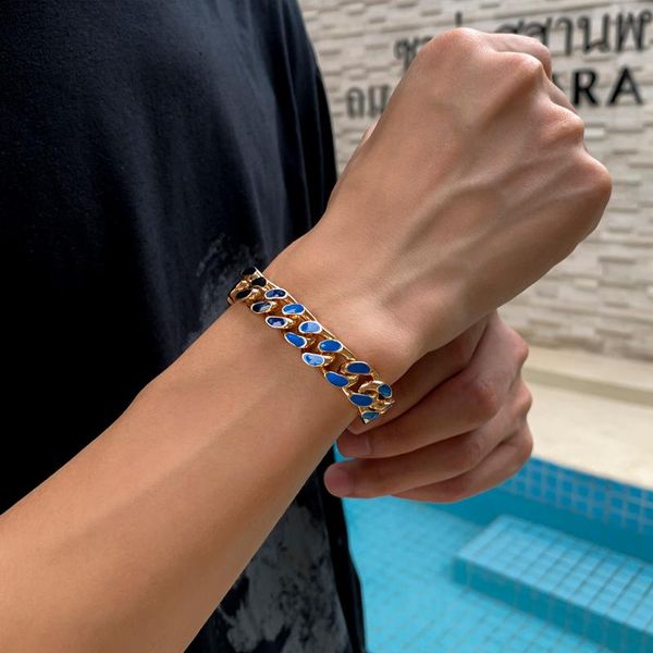 charm bracelets ingesight.z punk colorful miami curb cuban bangles chunky thick lover couple friendship femme men jewelry, Golden;silver
charm bracelets ingesight.z punk colorful miami curb cuban bangles chunky thick lover couple friendship femme men jewelry, Golden;silver