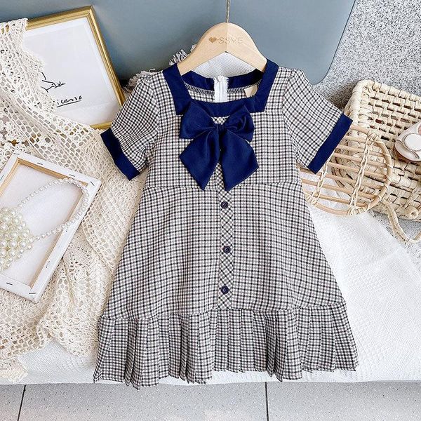 summer little girls plaid short sleeve princess dress fashion korean bow ruffle outfits vestidos children clothes girl's dresses, Red;yellow
summer little girls plaid short sleeve princess dress fashion korean bow ruffle outfits vestidos children clothes girl's dresses, Red;yellow