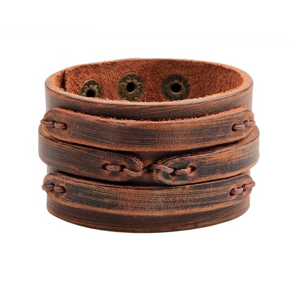 nimei popular korean fashion wide punk style woven leather personalized bracelet jewelry, Golden;silver
nimei popular korean fashion wide punk style woven leather personalized bracelet jewelry, Golden;silver