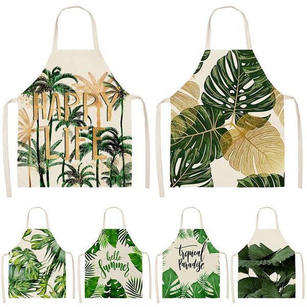 aprons green tropical palm pattern 53*65cm cleaning home cooking kitchen apron cook wear cotton linen pinafore bibs 46342
aprons green tropical palm pattern 53*65cm cleaning home cooking kitchen apron cook wear cotton linen pinafore bibs 46342