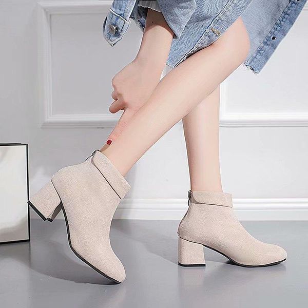 boots 2021 autumn early winter women shoes woman square heels fashion ankle casual female, Black
boots 2021 autumn early winter women shoes woman square heels fashion ankle casual female, Black