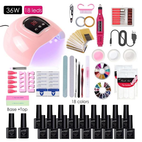 nail art kits lophia set uv led lamp dryer 12/18pcs soak off gel polish manicure electric drill tools beginner
nail art kits lophia set uv led lamp dryer 12/18pcs soak off gel polish manicure electric drill tools beginner