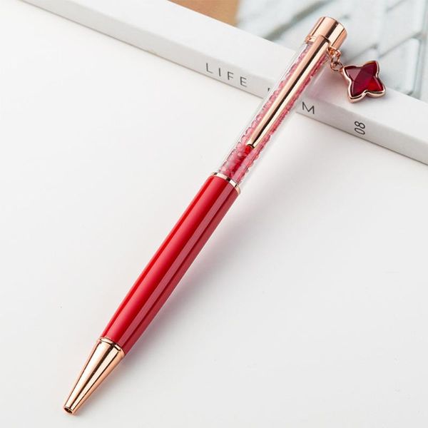ballpoint pens with clover pendant metal stationery smooth portable office fashion gift school pen shining practical writing, Blue;orange
ballpoint pens with clover pendant metal stationery smooth portable office fashion gift school pen shining practical writing, Blue;orange