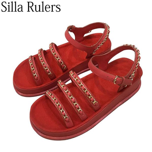 chains thick sole summer sandals one strap gladiator sandalias woman sport ankle casual, Black
chains thick sole summer sandals one strap gladiator sandalias woman sport ankle casual, Black