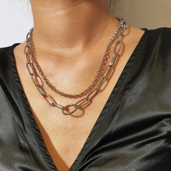 mamojko 2021 simple thick chain double-layered choker necklaces for women fashion statement necklace collar bijoux jewelry chokers, Golden;silver
mamojko 2021 simple thick chain double-layered choker necklaces for women fashion statement necklace collar bijoux jewelry chokers, Golden;silver