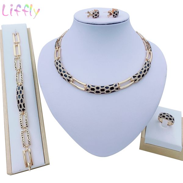 liffly women dubai jewelry sets luxury bridal nigerian wedding african beads jewelry set costume new designs, Black
liffly women dubai jewelry sets luxury bridal nigerian wedding african beads jewelry set costume new designs, Black