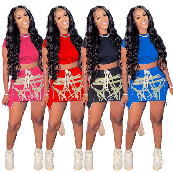 summer women dress sets tracksuits jogger suit short sleeve tee crop mini skirt two piece set plus size 2xl solid outfits casual sportswear, Gray
summer women dress sets tracksuits jogger suit short sleeve tee crop mini skirt two piece set plus size 2xl solid outfits casual sportswear, Gray