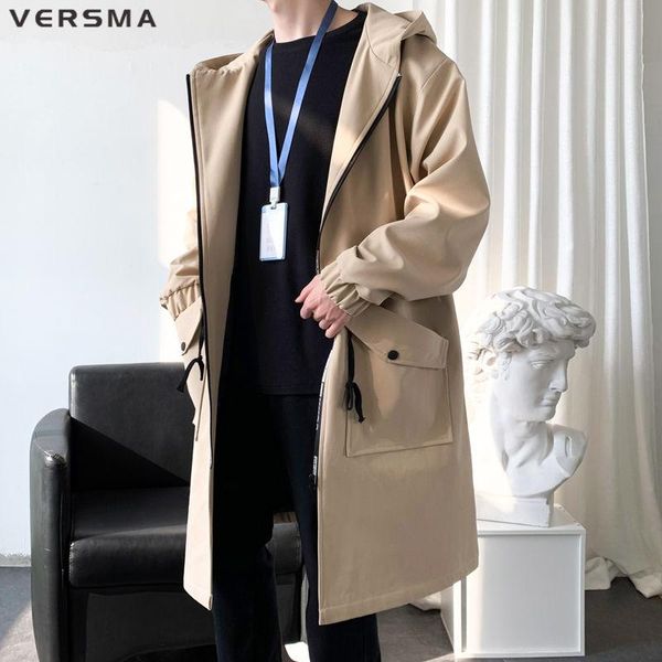 men's trench coats versma british style long military jacket coat men overcoat hooded german windbreaker male outwear drop, Tan;black
men's trench coats versma british style long military jacket coat men overcoat hooded german windbreaker male outwear drop, Tan;black