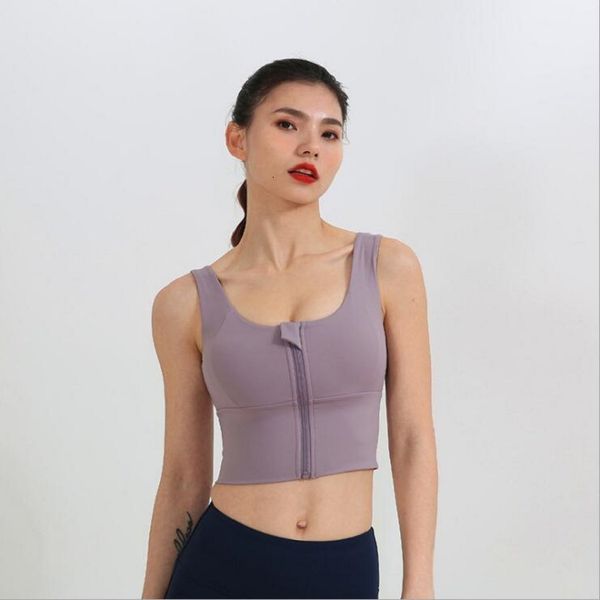 high strength sports underwear women's front zipper back yoga bra gathered shockproof running fitns vt, Black;white
high strength sports underwear women's front zipper back yoga bra gathered shockproof running fitns vt, Black;white
